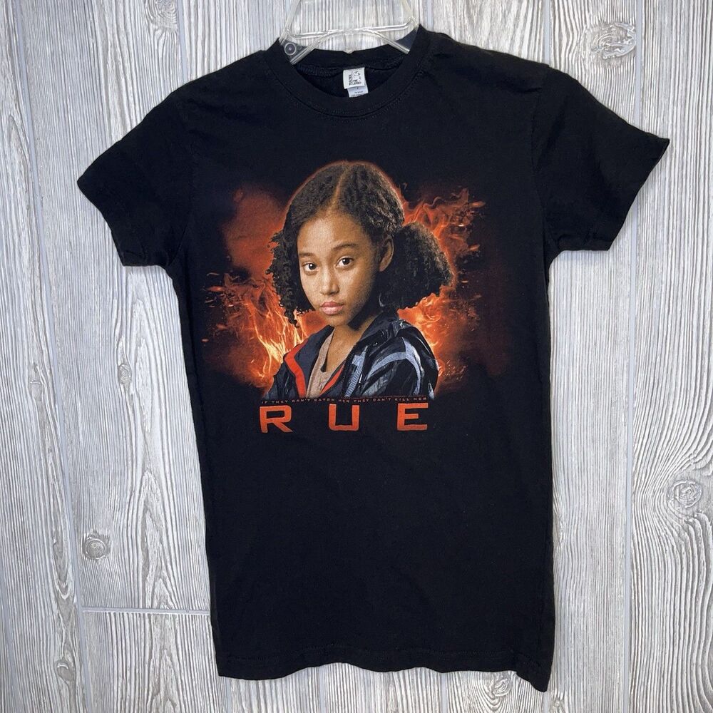 Hunger Games RUE T-Shirt Women's Size Small Black If They Can't Catch Her...